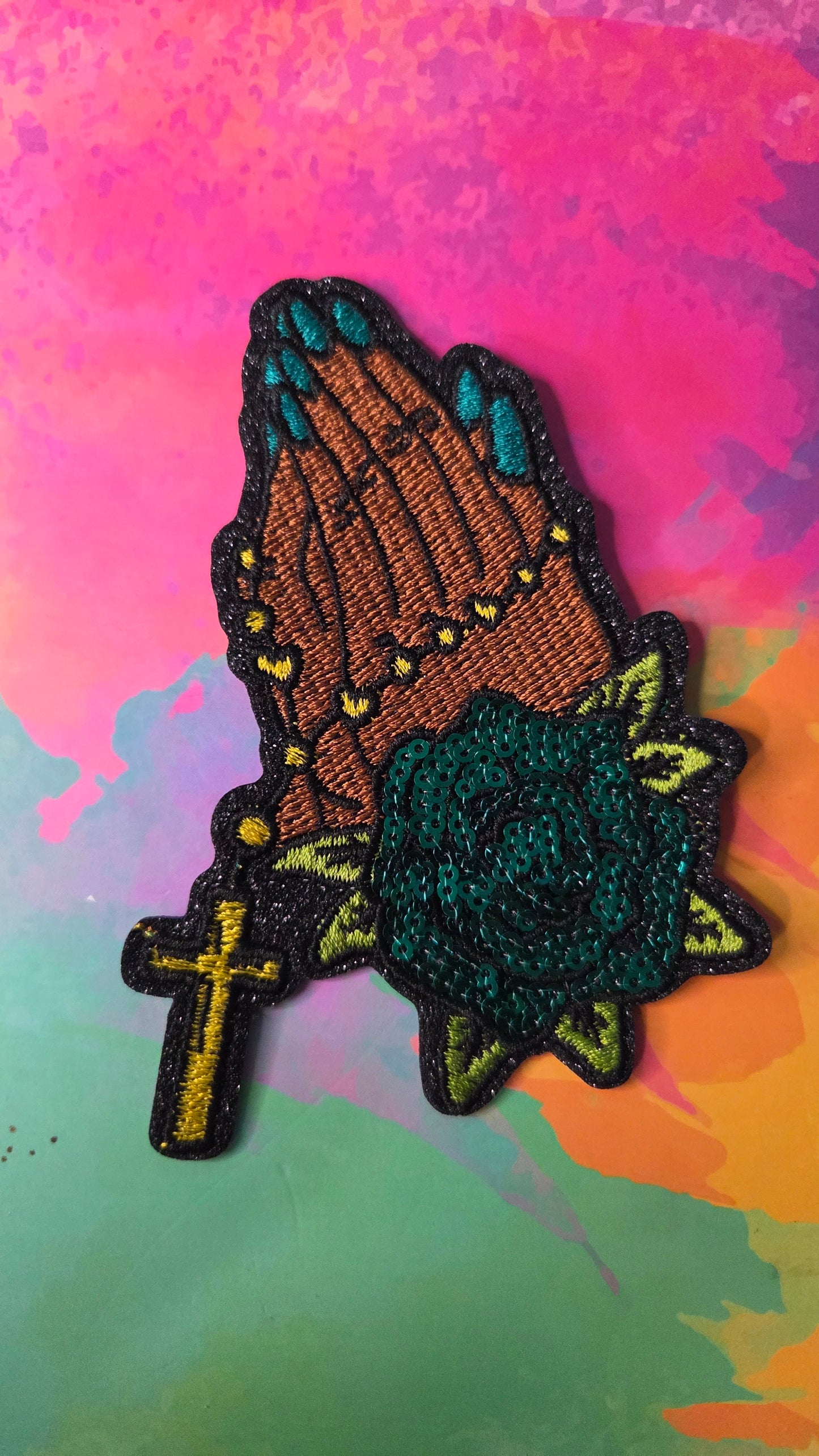 Praying Hands Patch
