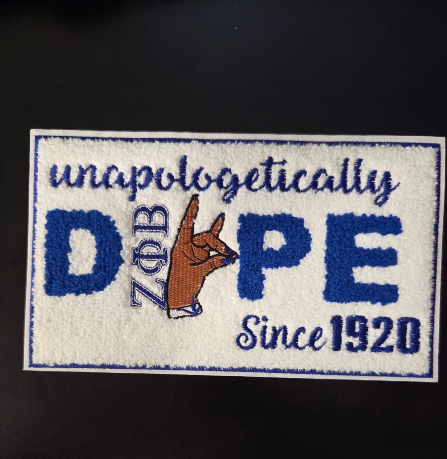 Zeta Phi Beta Dope Iron On Patch