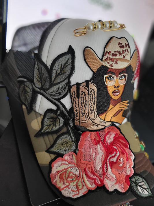 Cowgirl & Roses Trucker Hat