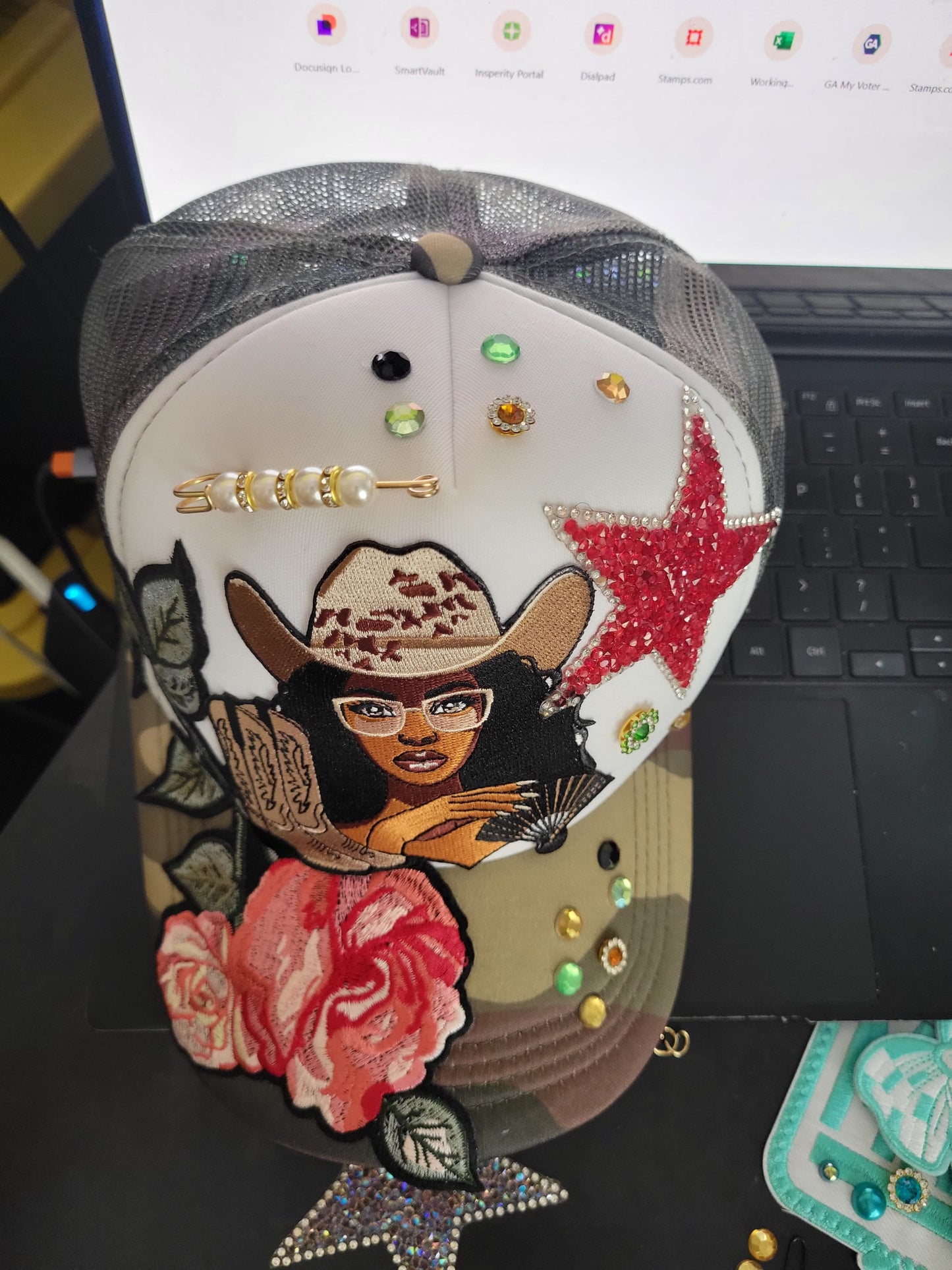 Cowgirl & Roses Trucker Hat