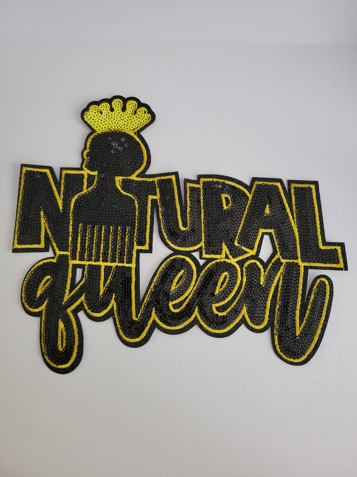 Natural Queen Iron On Patch