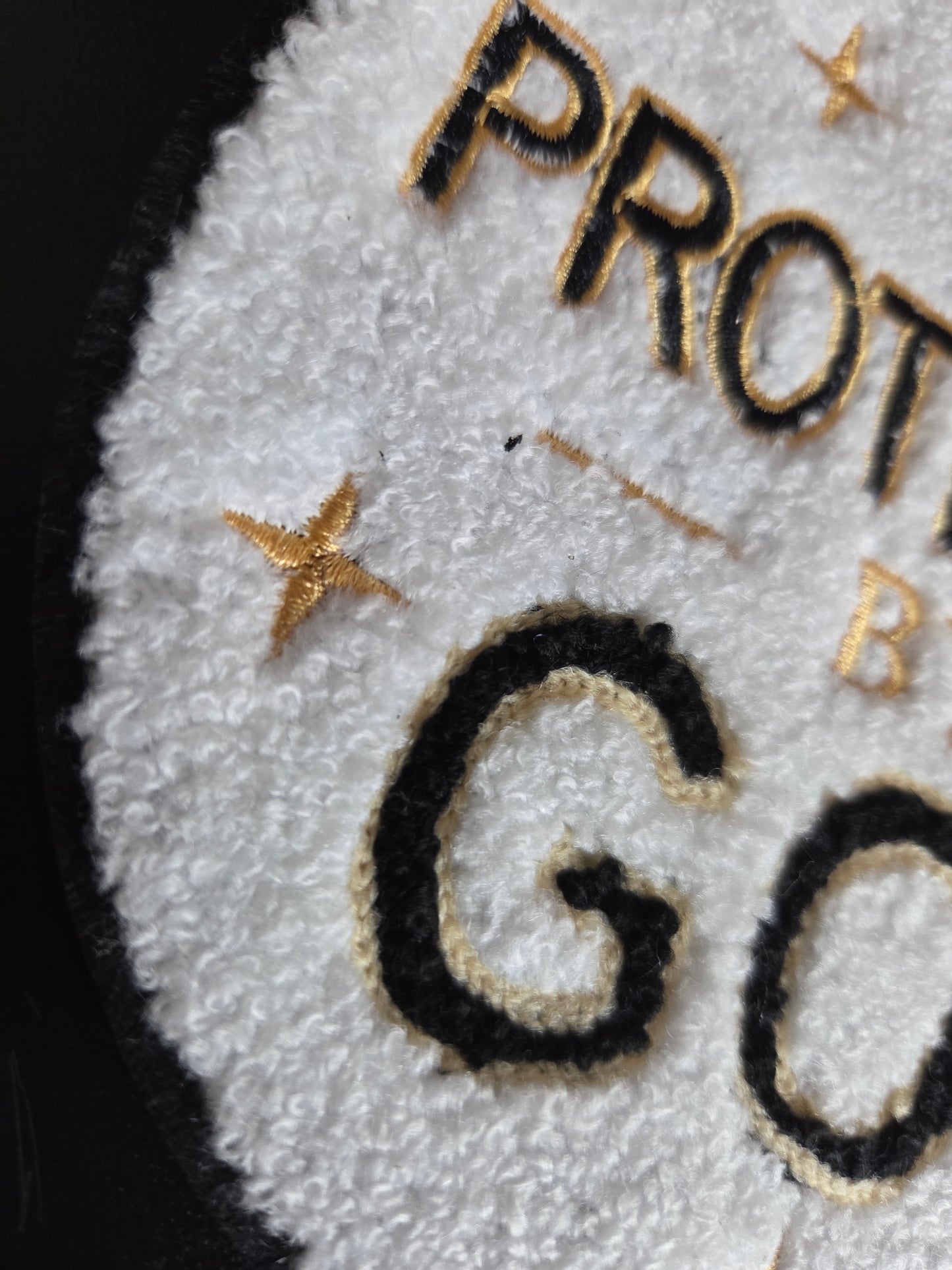 Protected By God Iron On Patch