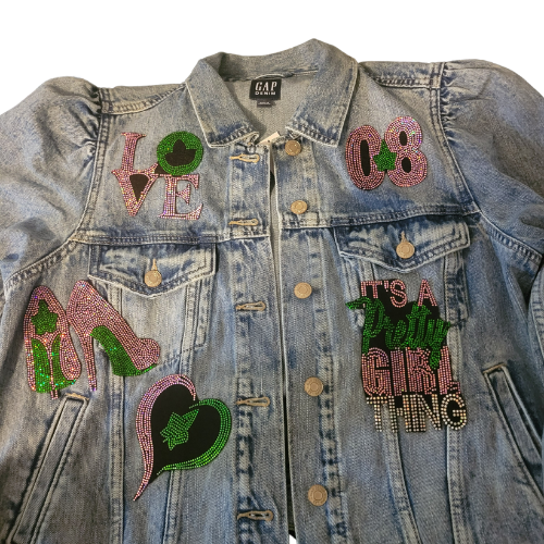 AKA Ivy Girl Bling Denim Jacket