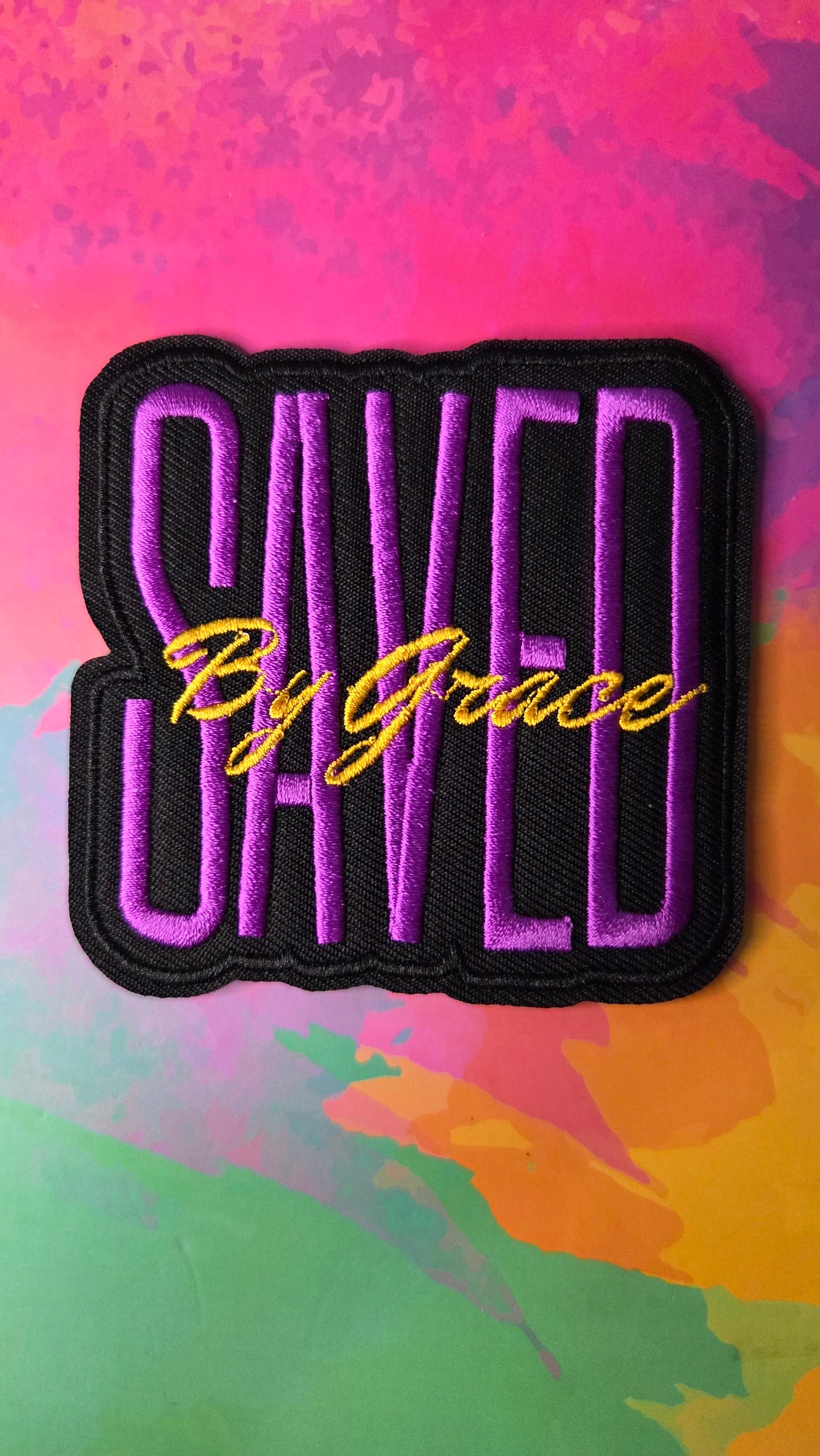 Saved By Grace Patch