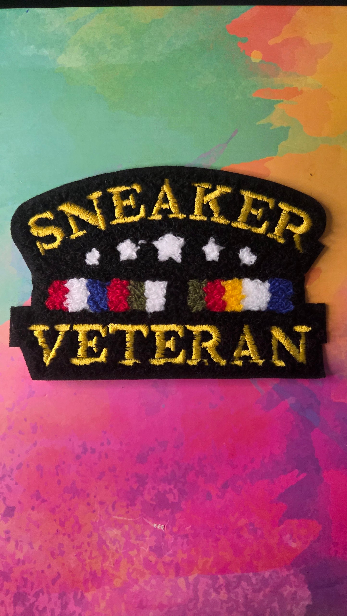 Sneaker Veteran Chenille Patch (Medium)