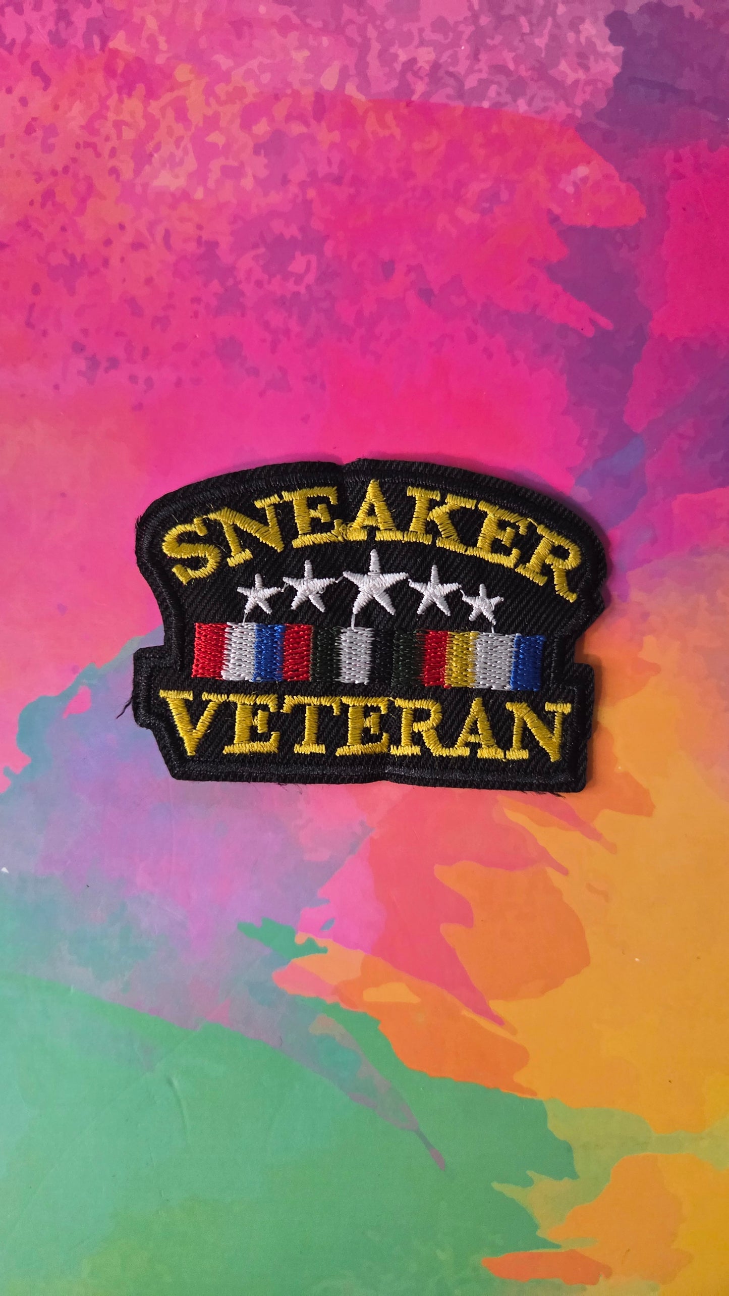 Sneaker Veteran Iron On Patch (Small)