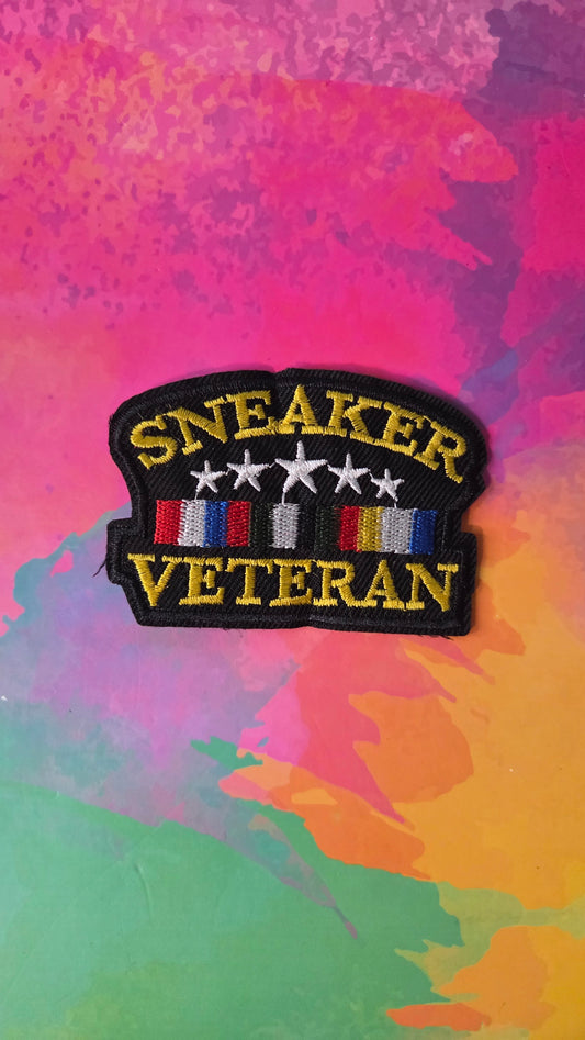 Sneaker Veteran Iron On Patch (Small)