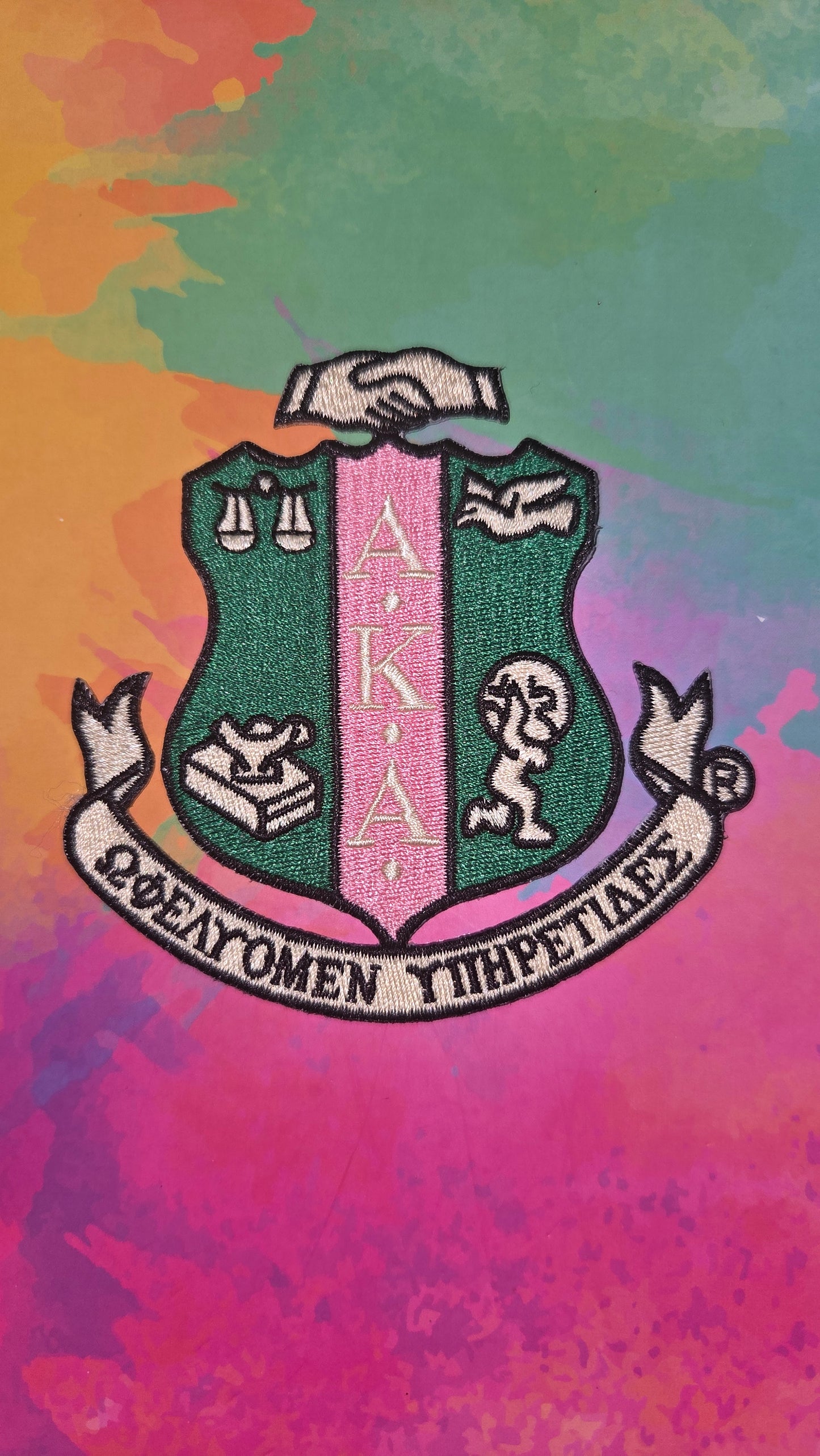 AKA Coat of Arms Iron On Patch