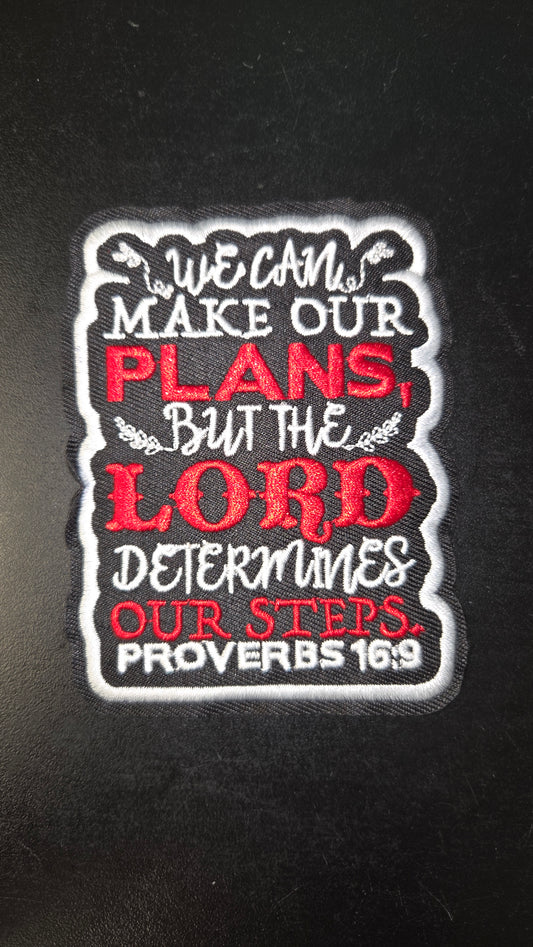 We Can Make Our Plans....Iron on Patch