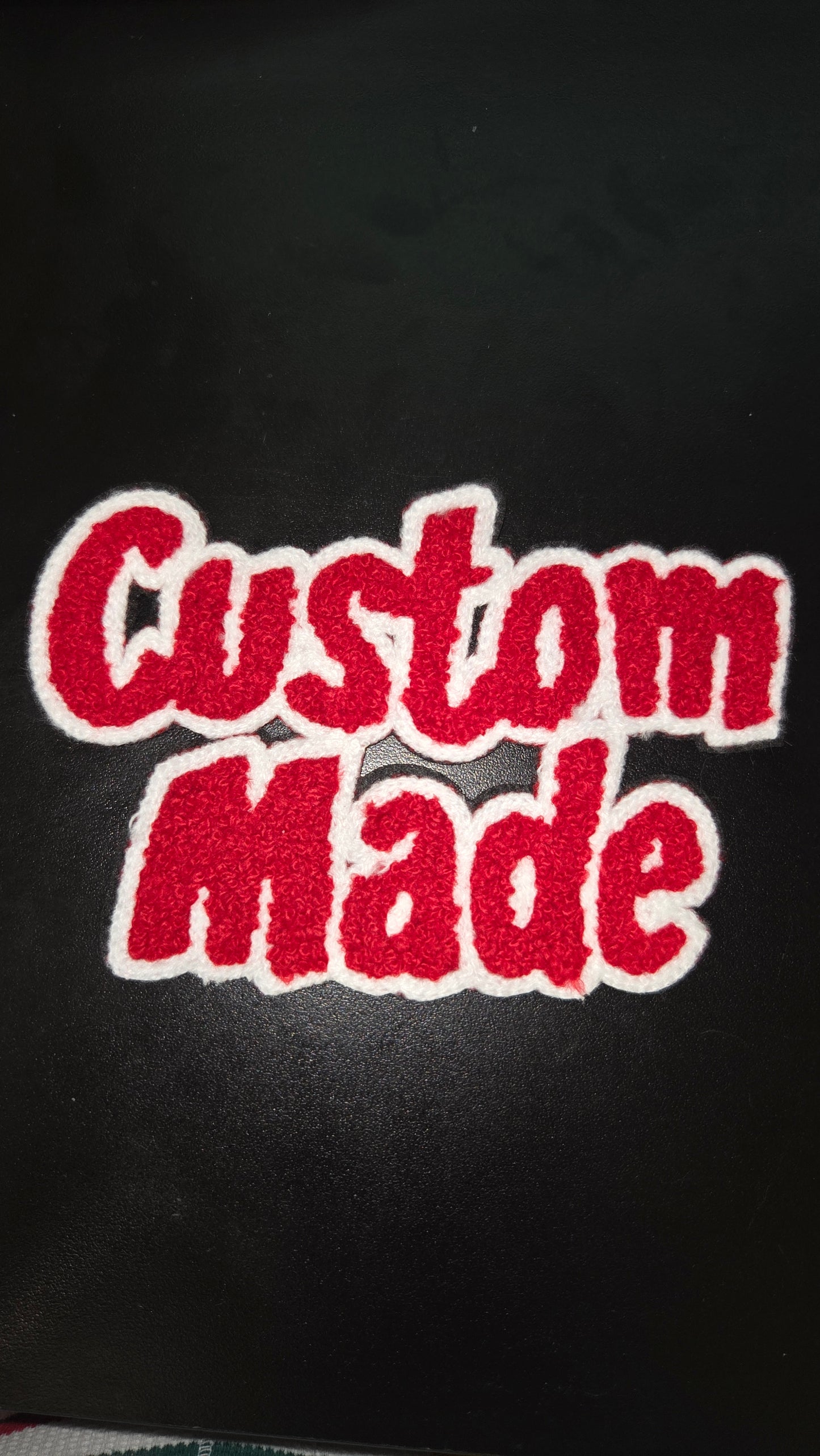 Custom Made Chenille Iron On Patch