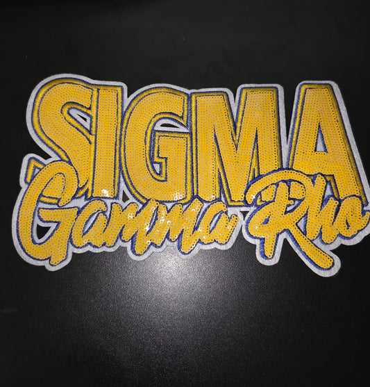 Sigma Gamma Rho Iron On Patch (2 sizes)