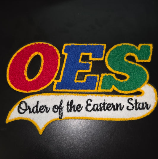 OES Chenille Iron On Patch (2 sizes)