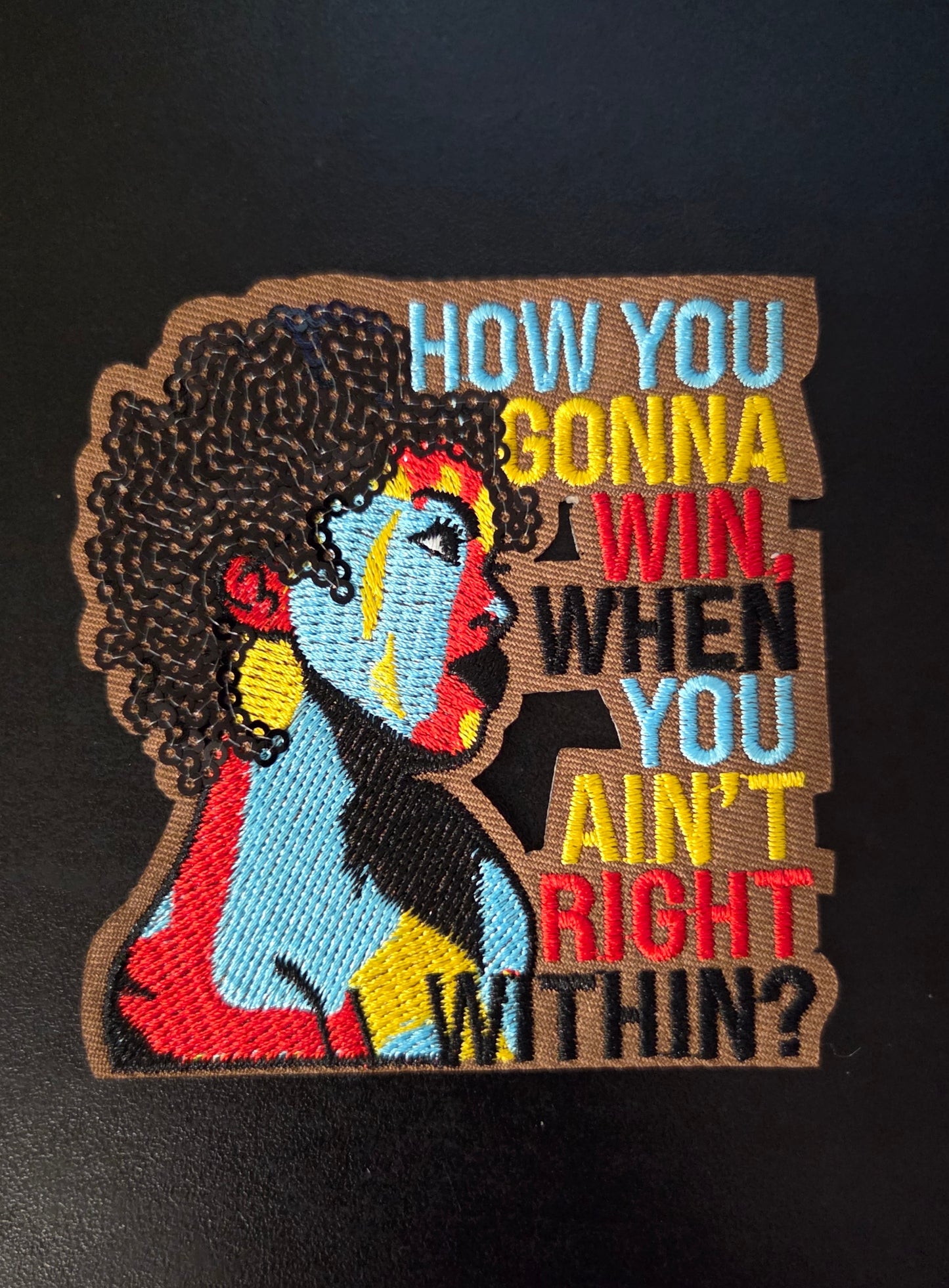 How You Gonna Win.... Iron On Patch (2 sizes)