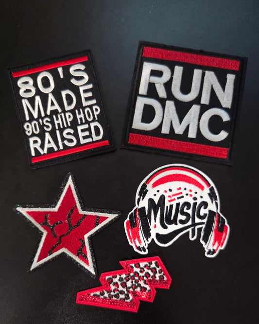 80s Music Set Iron On Patch