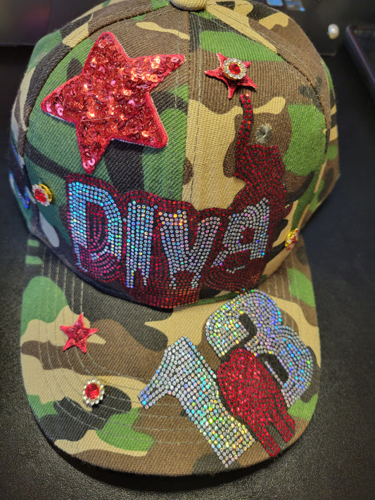 Diva Bling Camo Hat