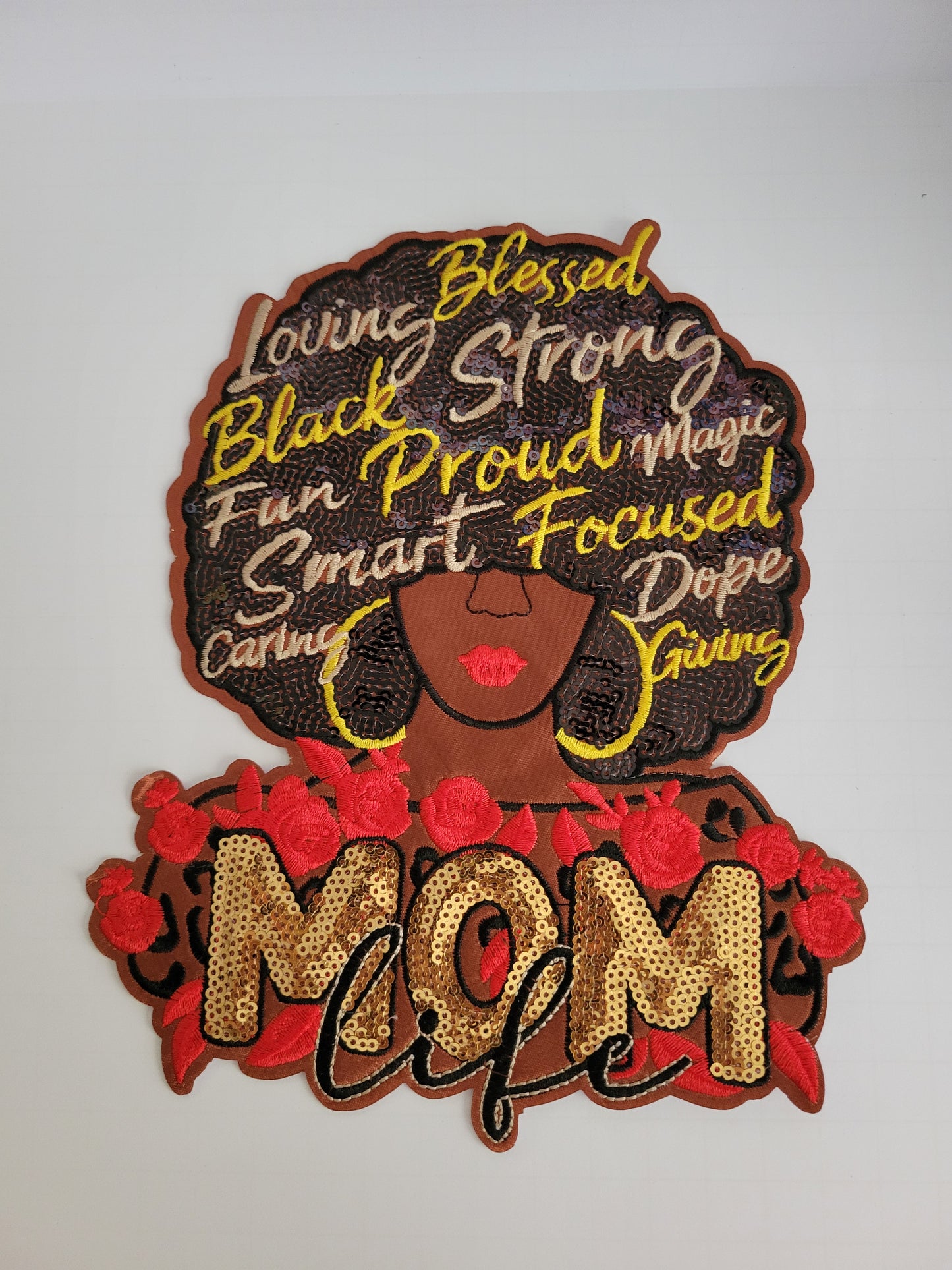 Mom Life Iron On Patch