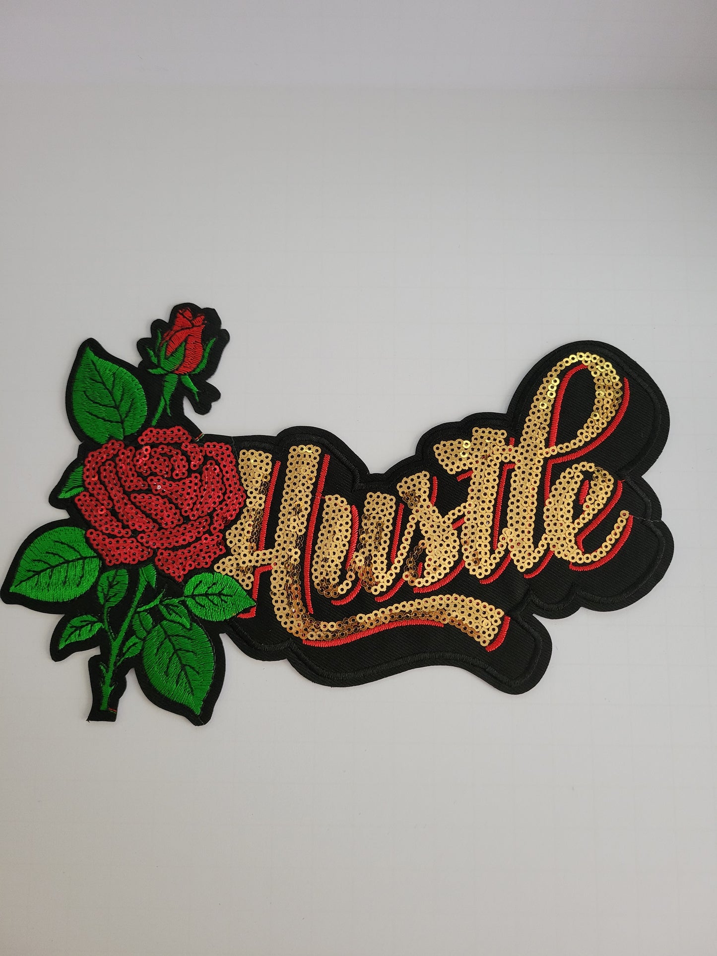 Hustle Iron On Patch