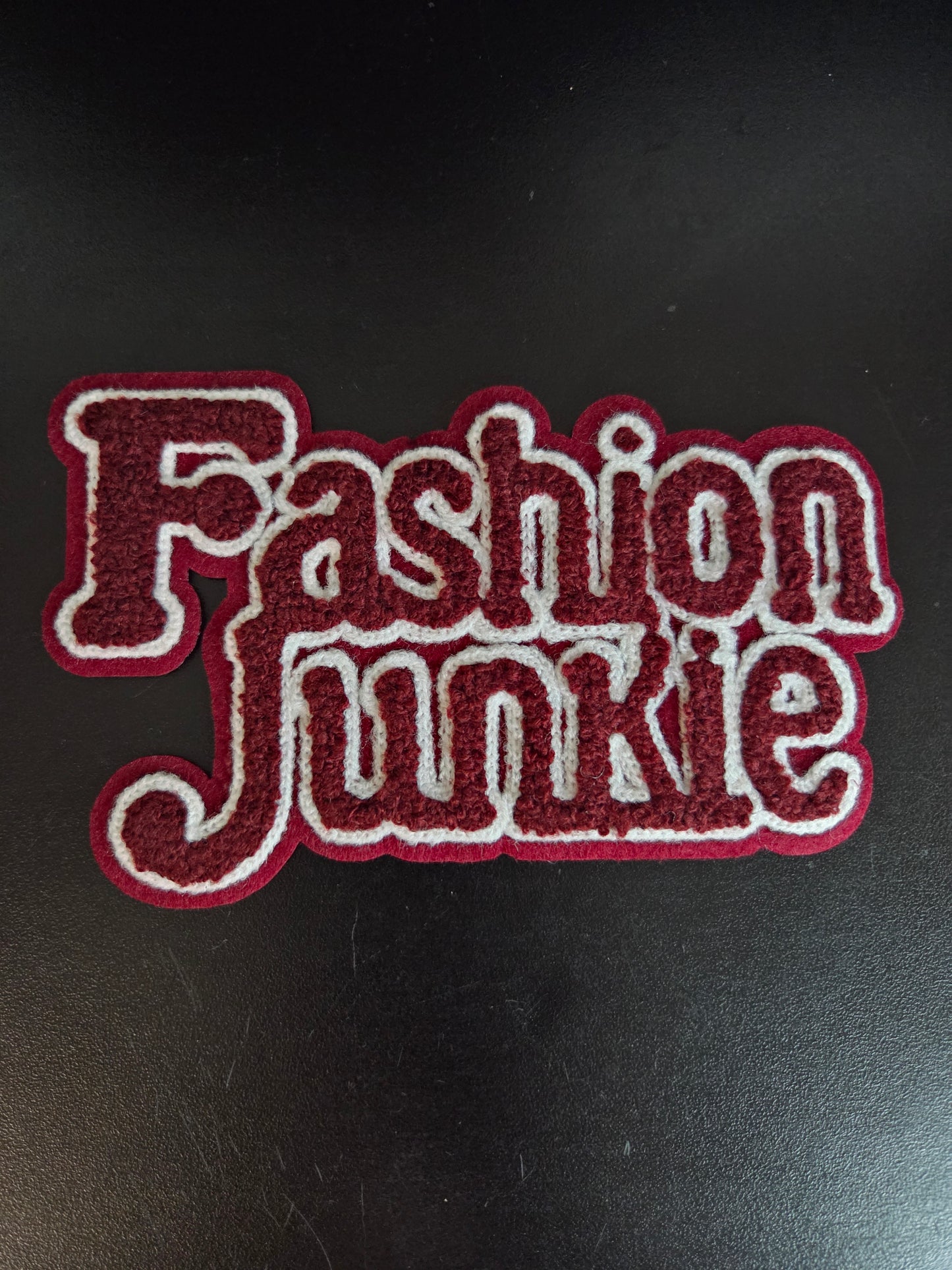 Fashion Junkie Chenille Iron On Patch (Color/Size Options)