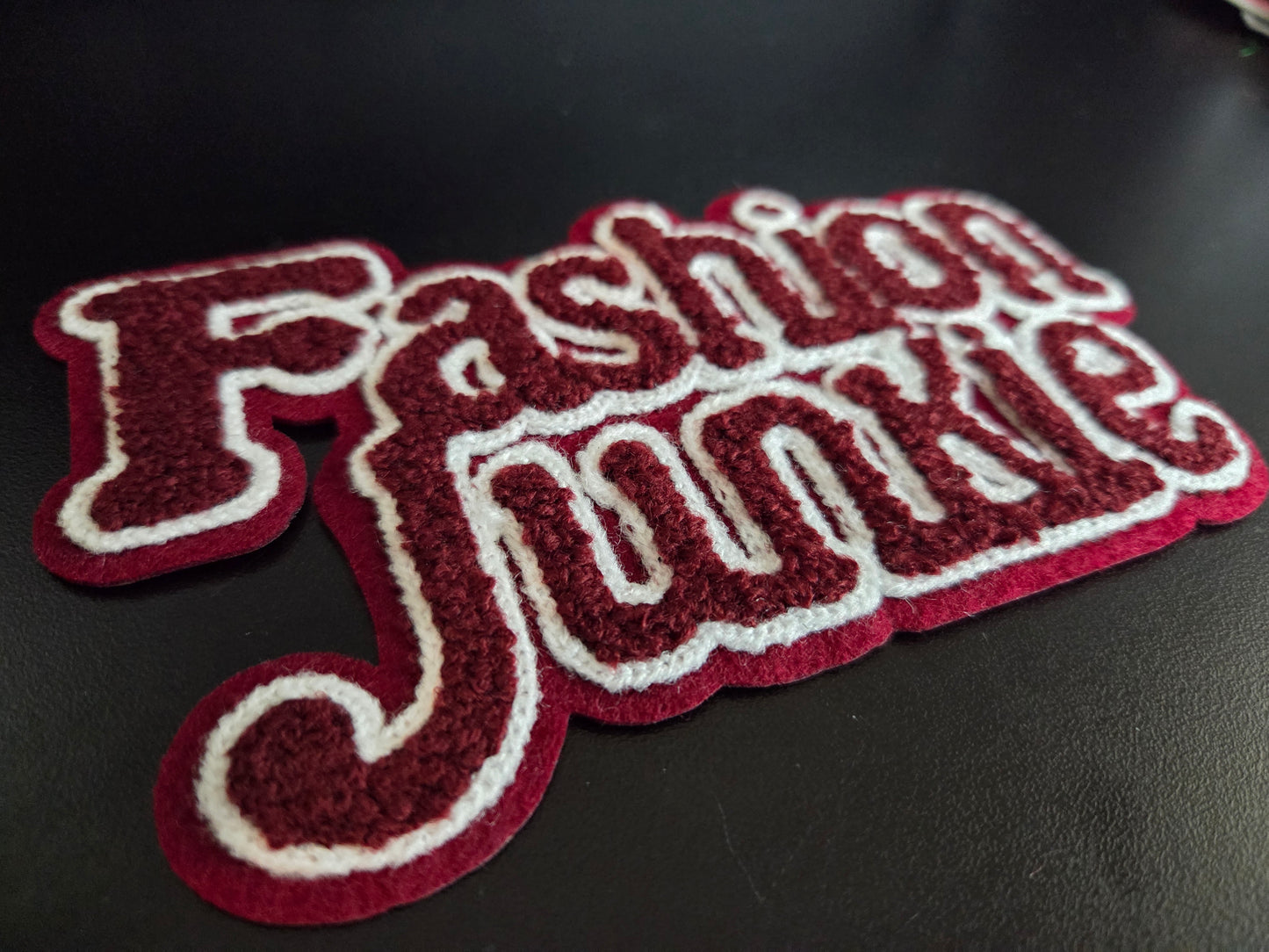 Fashion Junkie Chenille Iron On Patch (Color/Size Options)