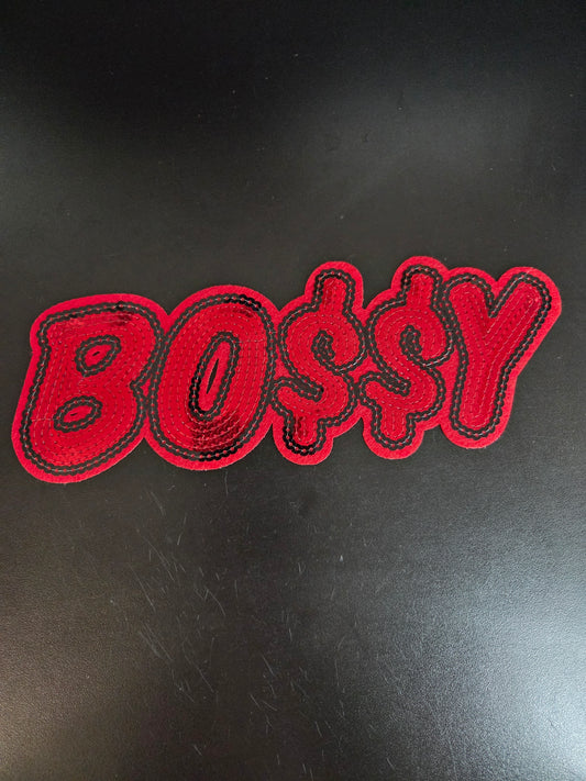 Bossy Iron On Patch (2 colors)
