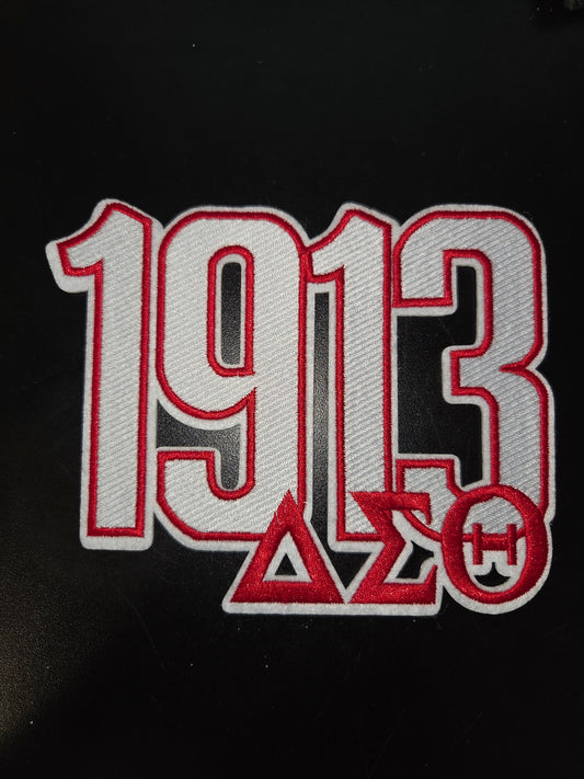 Delta Sigma Theta 1913 Iron On Patch