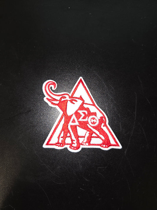 Delta Sigma Theta Delta Elephant Iron On Patch