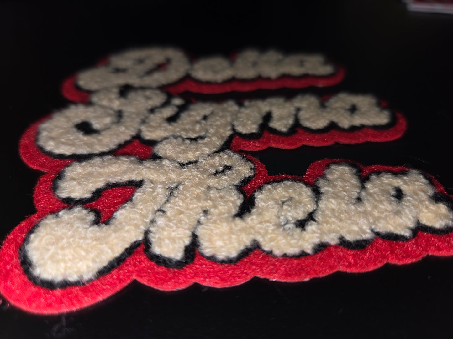 Delta Sigma Theta Chenille Iron On Patch