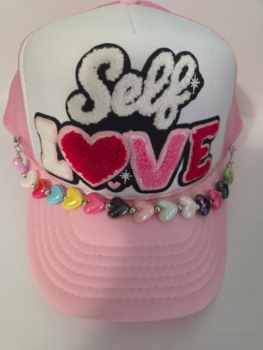 Self Love Pink Trucker Hat