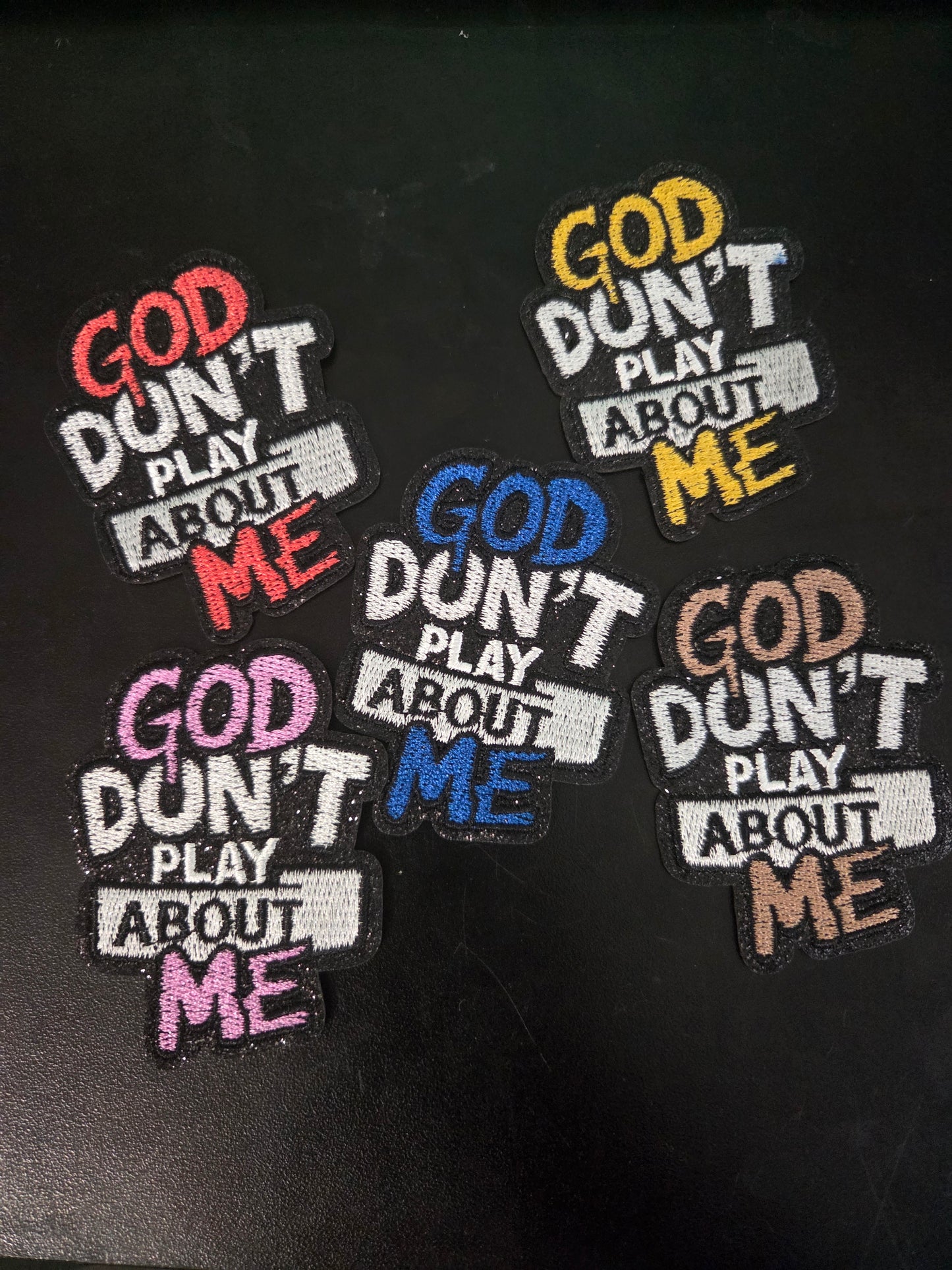 God Don’t Play About Me Patch Set (5-Pack)