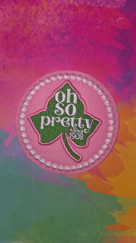 AKA Oh So Pretty Iron On Patch
