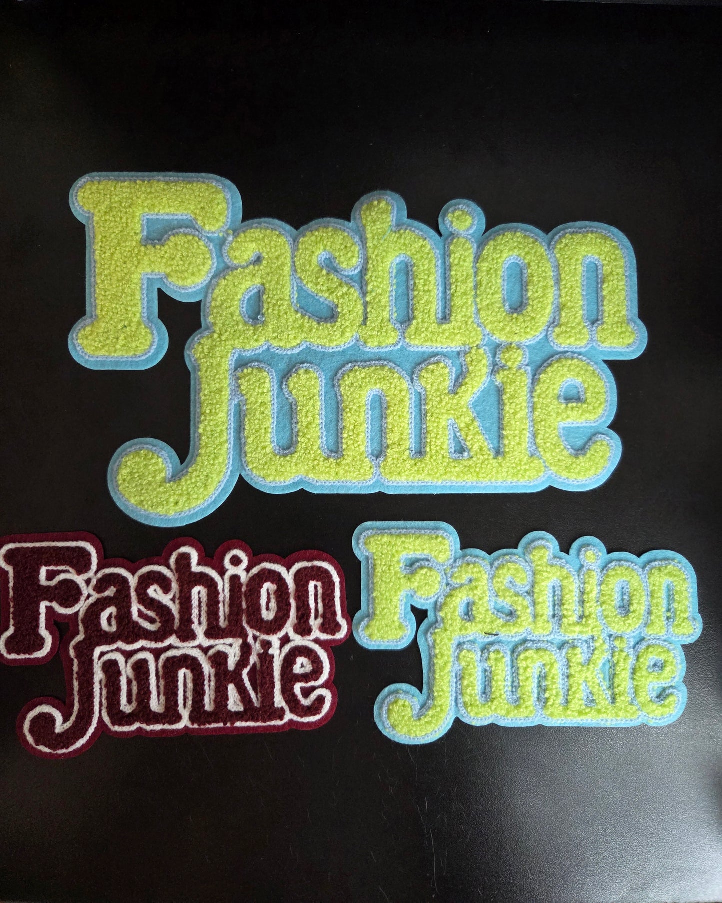 Fashion Junkie Chenille Iron On Patch (Color/Size Options)