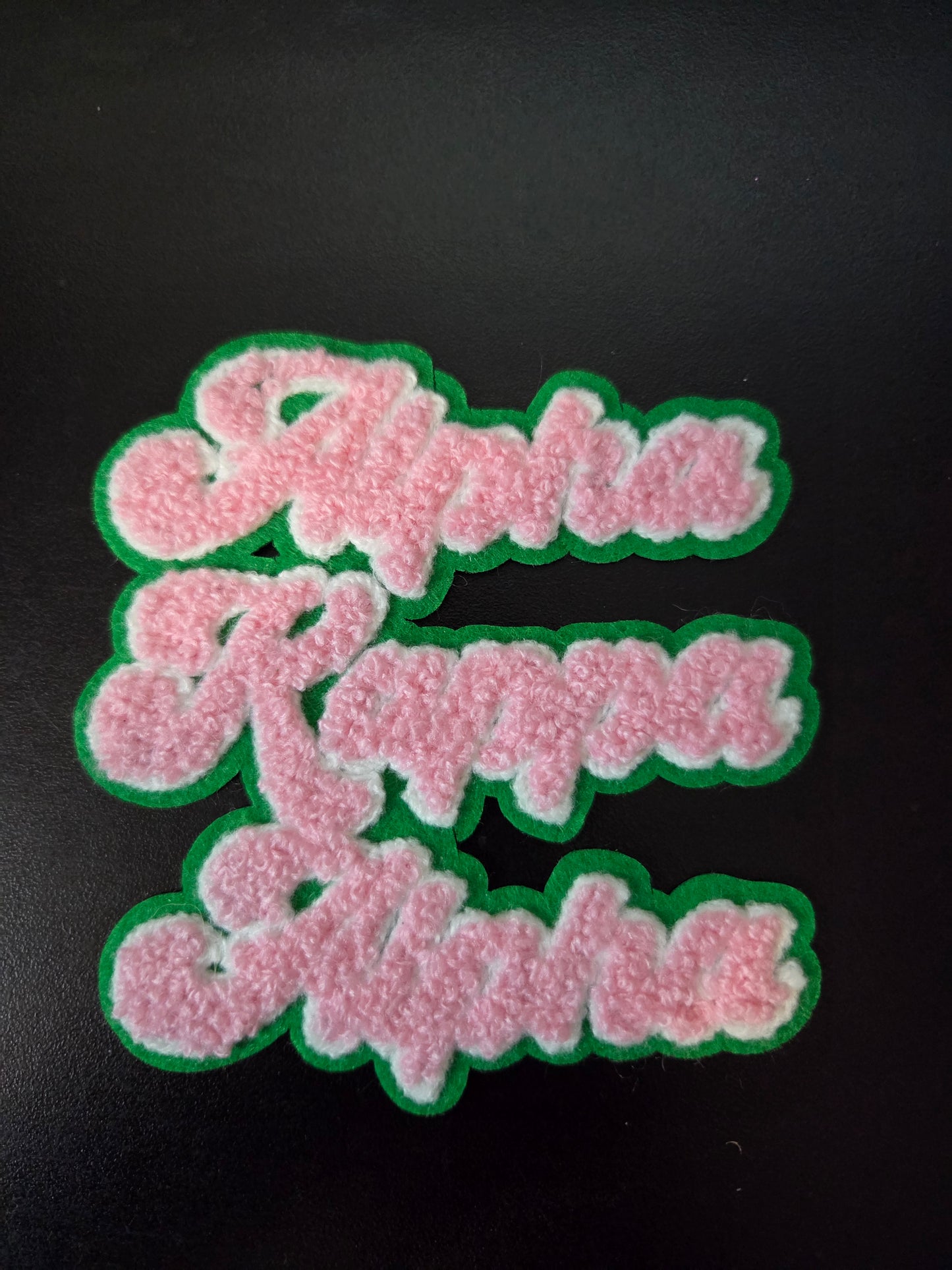 AKA Chenille Iron On Patch