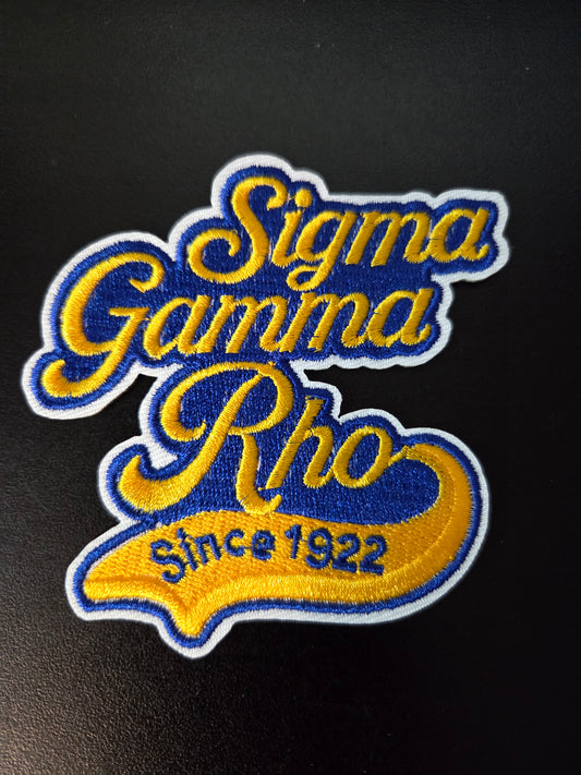 Sigma Gamma Rho Retro Iron On Patch
