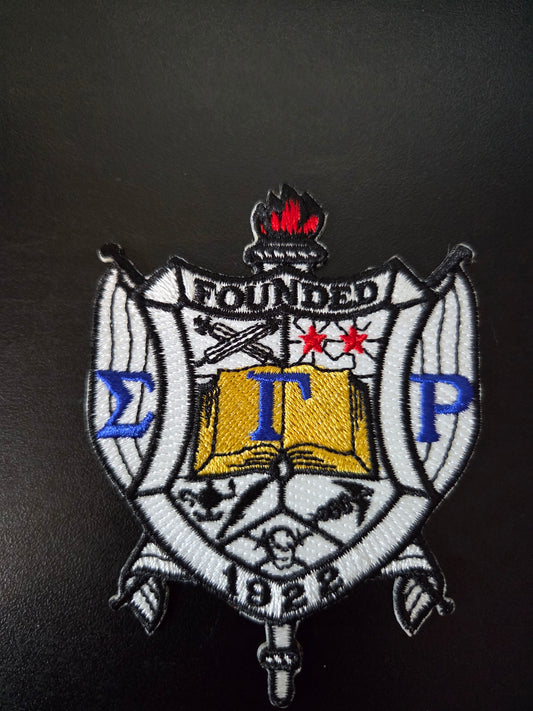 Sigma Gamma Rho Shield Iron On Patch